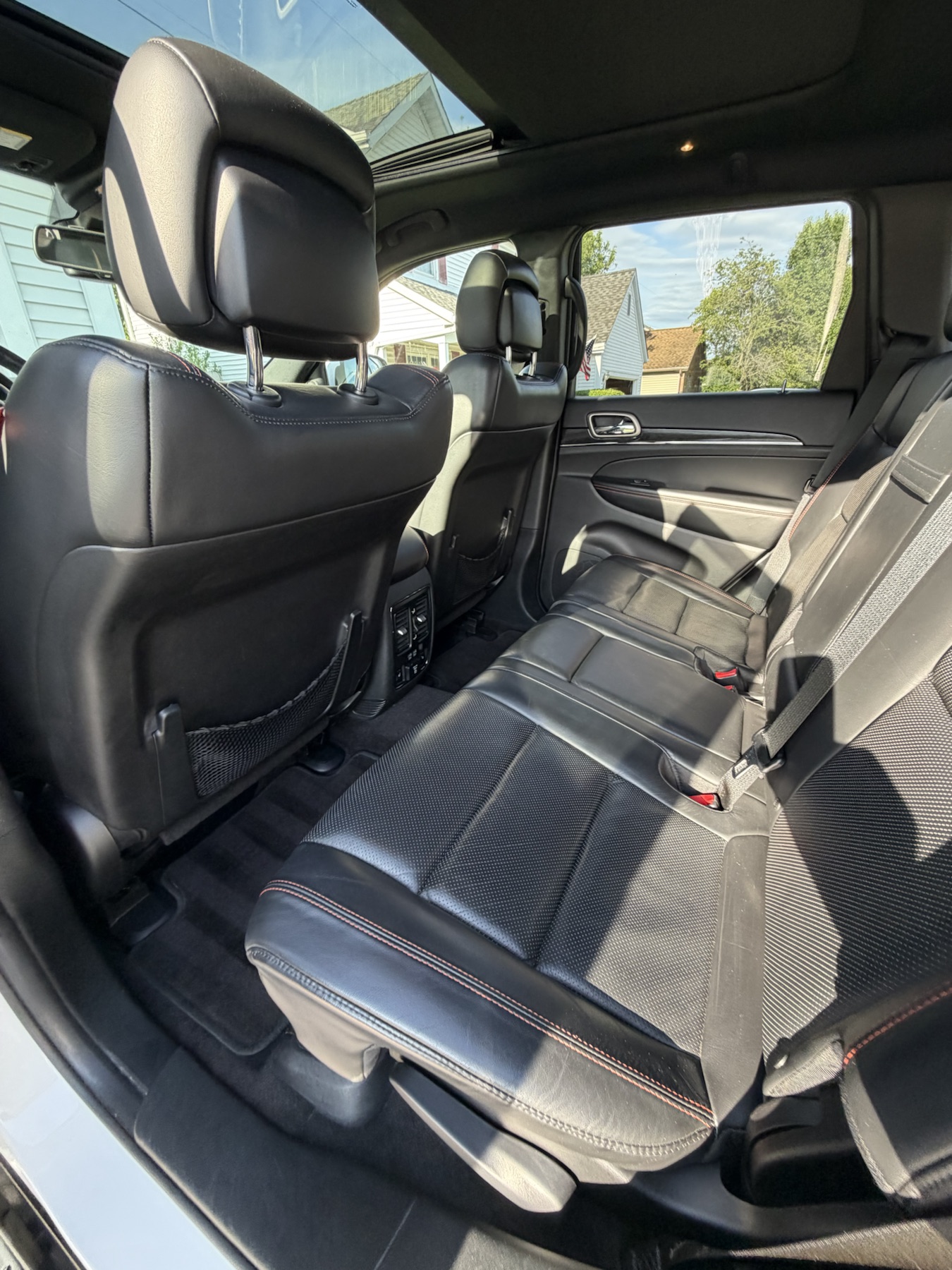 Jeep rear cabin after detailing