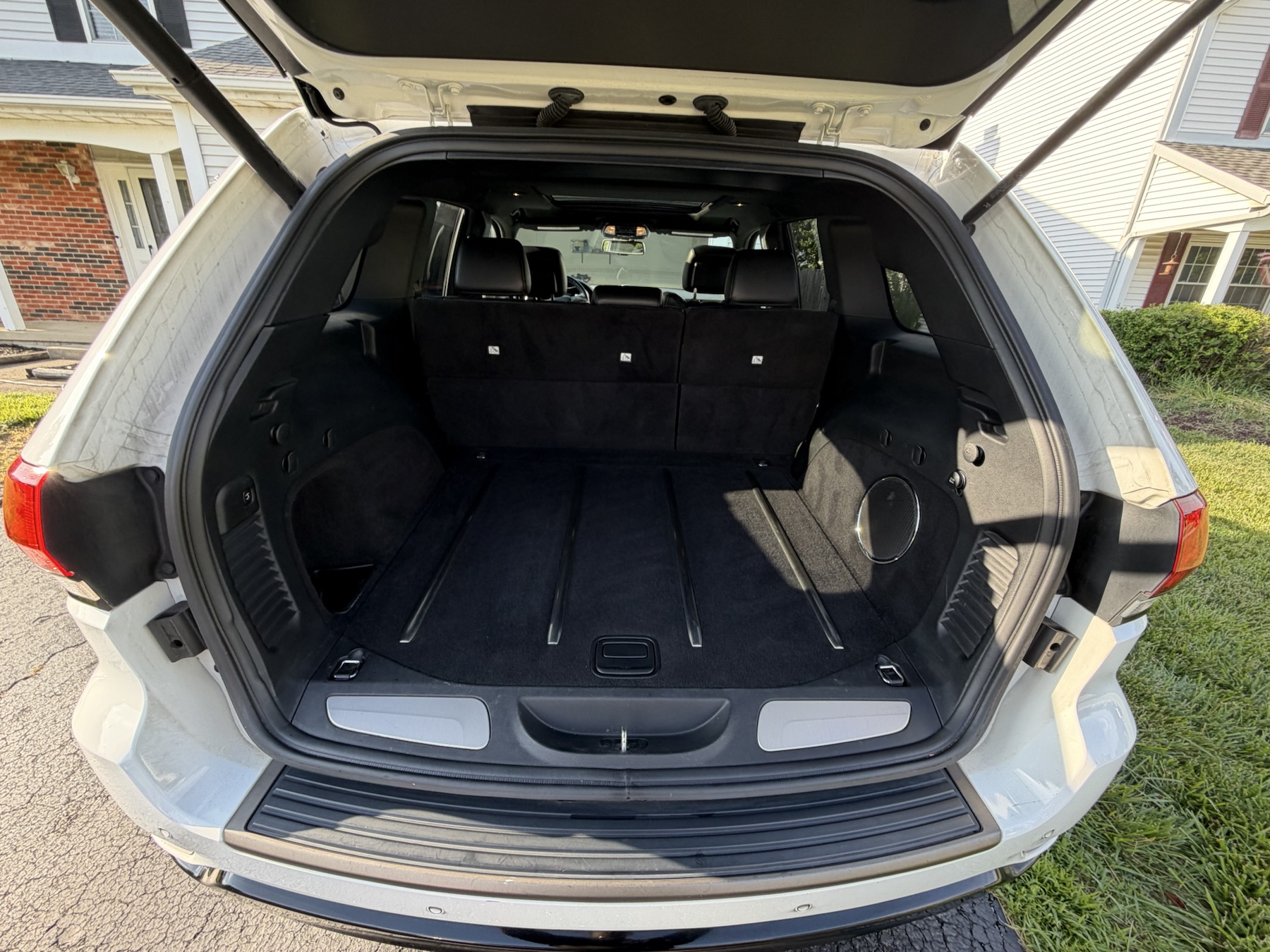 Jeep cargo area after detailing